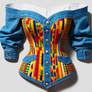 African Denim Jacket