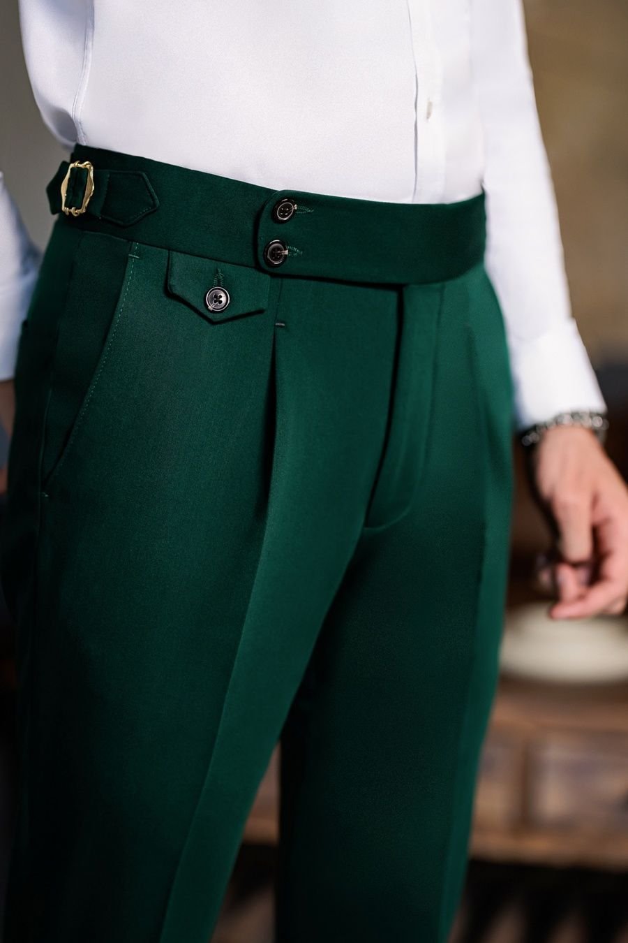 High Waist Slim-Fit Pants